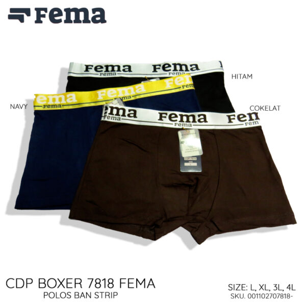 FEMA Official Shop Ecer 1 pcs Celana Dalam Pria Boxer 7818 Ban Strip - Image 2