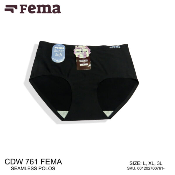 FEMA Official Shop Ecer 1 Pcs Celana Dalam Wanita 761/771 Pori Seamless Tanpa Jahitan Anti Nyeplak - Image 2