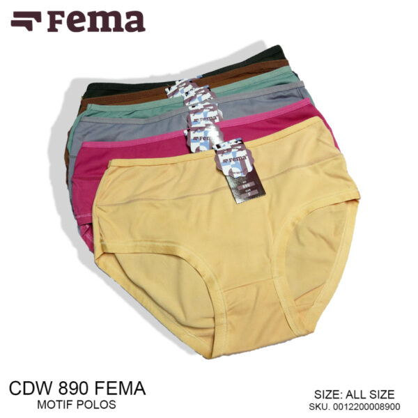 FEMA Official Shop Ecer 1 Pcs Celana Dalam Wanita 890 Polos - Image 3