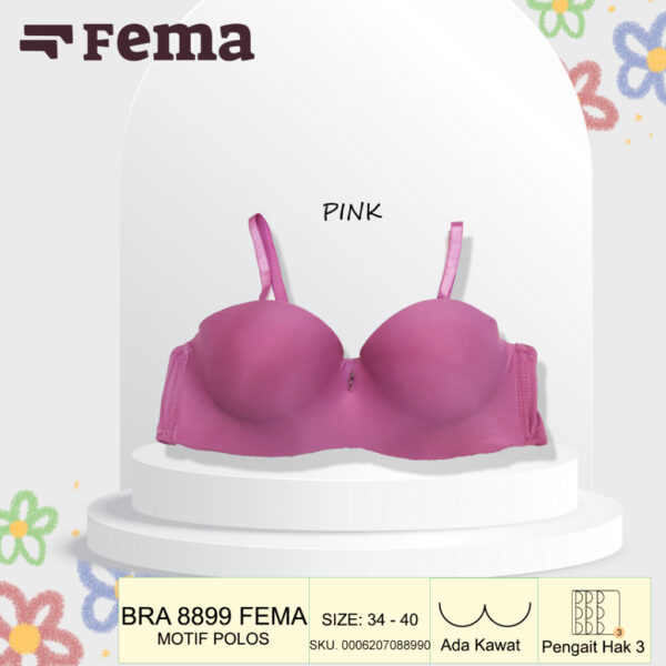FEMA Official Shop Ecer 1 Pcs BH Bra 8899 Seamless Kemben Polos Kawat - Image 3