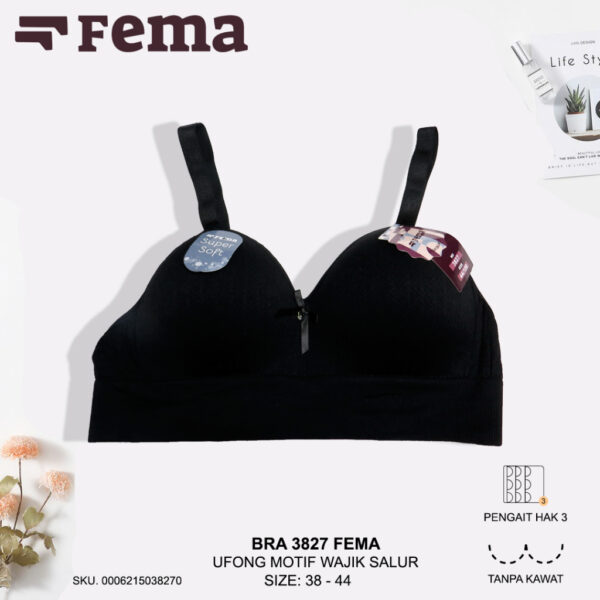 FEMA Official Shop Ecer 1 Pcs BH Bra 3827 Ufong Rajut Salur Big Size Jumbo - Image 4