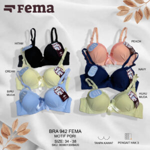 FEMA Official Shop Ecer 1 pcs Bh Bra 942 Super Lembut Import