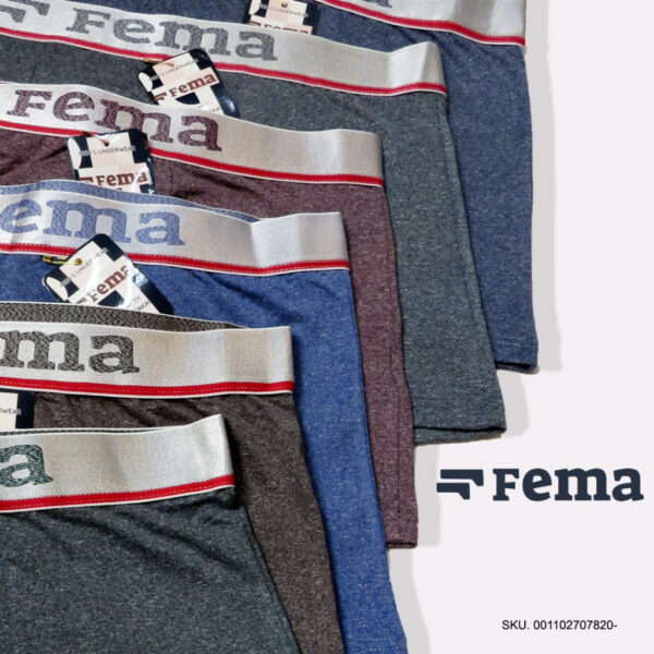FEMA Official Shop Ecer 1 pcs Celana Dalam Boxer Pria 7820 Katun Misti Nyaman Adem - Image 5