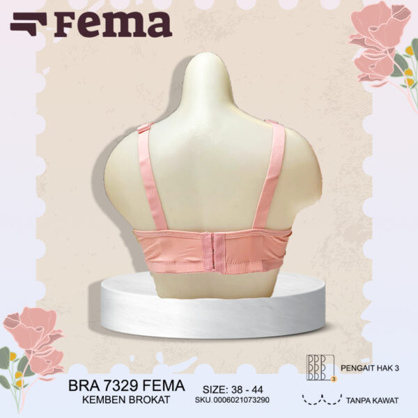 FEMA Official Shop Ecer 1 pcs Bh Bra 7329 Kemben Brokat Jumbo Tanpa Kawat - Image 3