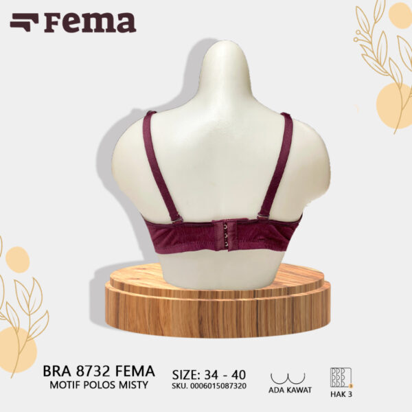 FEMA Official Shop Ecer 1 pcs Bh Bra 8732 Polos Push Up Misty - Image 3