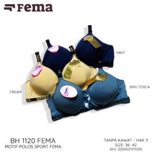 FEMA Official Shop Ecer 1 pcs BH Bra 1120 Polos Ban Sport
