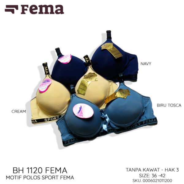 FEMA Official Shop Ecer 1 pcs BH Bra 1120 Polos Ban Sport