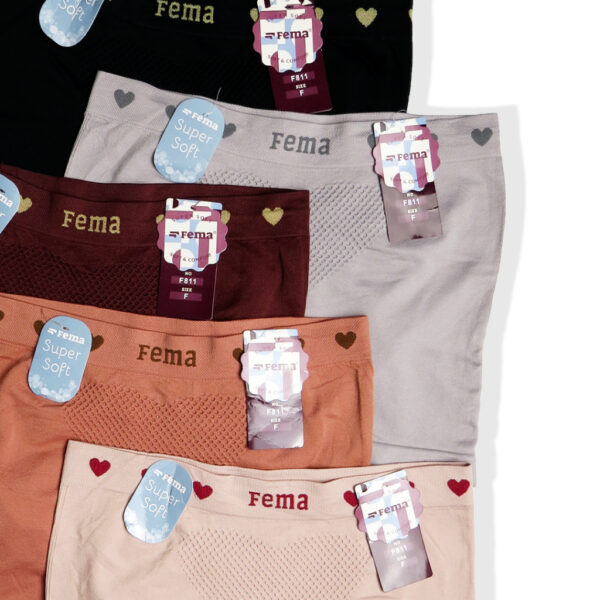 FEMA Official Shop Ecer 1pcs Celana Dalam Wanita Segiempat Boxer Rajut 812/811 Salur - Image 5