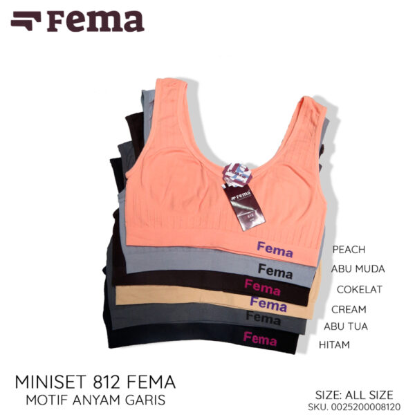 FEMA Official Shop GROSIR 1 LUSIN Miniset 812/813/816/818/819/808/809 Motif Anyam Salur - Image 2