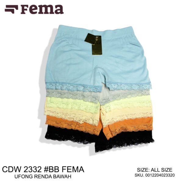 FEMA Official Shop Celana Dalam Wanita Segiempat Rajut Ufong 2332/2333