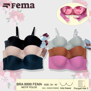 FEMA Official Shop Ecer 1 Pcs BH Bra 8899 Seamless Kemben Polos Kawat