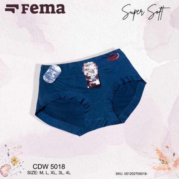 FEMA Official Shop GROSIR 1 LUSIN Celana Dalam Wanita 5018 Polos JUMBO - Image 5