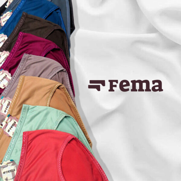 FEMA Official Shop Ecer 1pcs Celana Dalam Wanita 375 Polos Lis Kilap - Image 3