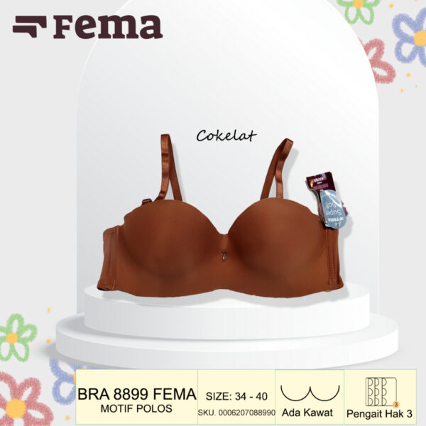 FEMA Official Shop Ecer 1 Pcs BH Bra 8899 Seamless Kemben Polos Kawat - Image 4