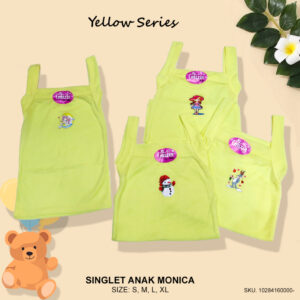 FEMA Official Shop ECER 1 Pcs Kaos Dalam Daleman Singlet Kutang Anak Warna Warni