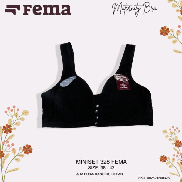FEMA Official Shop Ecer 1 pcs Miniset Maternity Nursing Bra Menyusui Netek 328 - Gambar 2