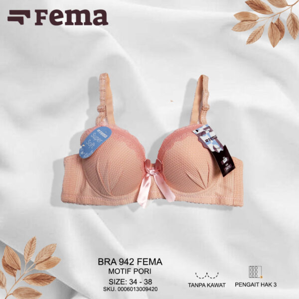 FEMA Official Shop Ecer 1 pcs Bh Bra 942 Super Lembut Import - Image 3