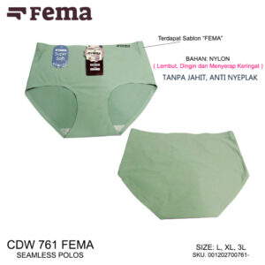 FEMA Official Shop GROSIR 1 Lusin Celana Dalam Wanita Seamless Tanpa Jahit Anti Nyeplak 073/810/K18/761