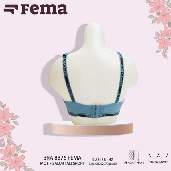FEMA Official Shop Ecer 1 pcs Bh Bra 8876/9330 Aksen Gerigi Tali Sport - Gambar 4