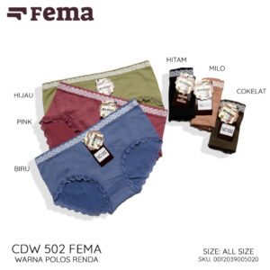 FEMA Official Shop Ecer 1 Pcs Celana Dalam Wanita 502 Rajut