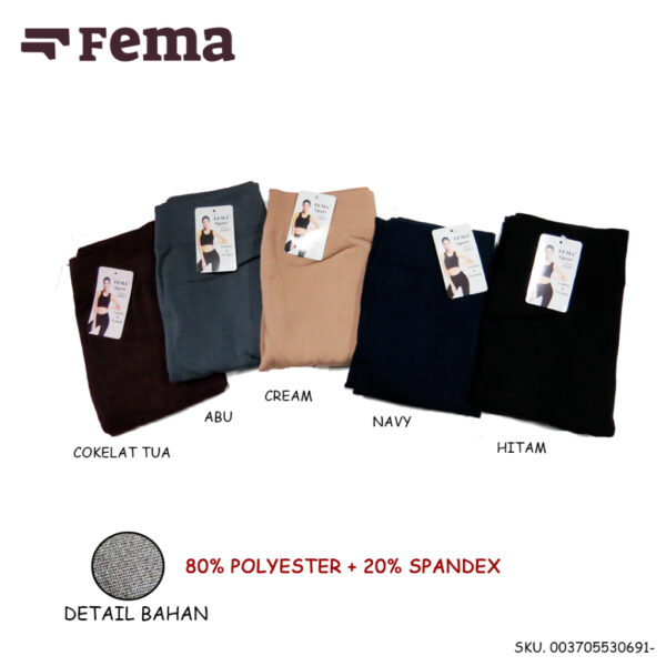 FEMA Official Shop GROSIR 1LUSIN ISI 12PCS Celana Leging Polos 30691 Bahan Katun Halus Legging