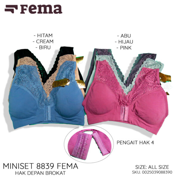 FEMA Official Shop Ballete Sport Bra 7313/8839 Renda Brokat - Image 5