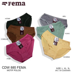 FEMA Official Shop GROSIR 1 Lusin Celana Dalam Wanita 886/890/889/885