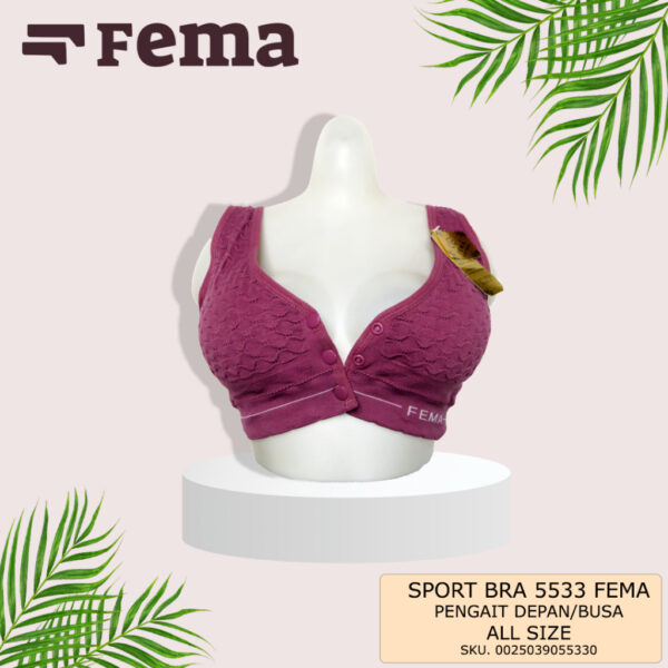 FEMA Official Shop Ecer 1 pcs Miniset Busa Sport Bra Netek Premium 5533 - Image 3