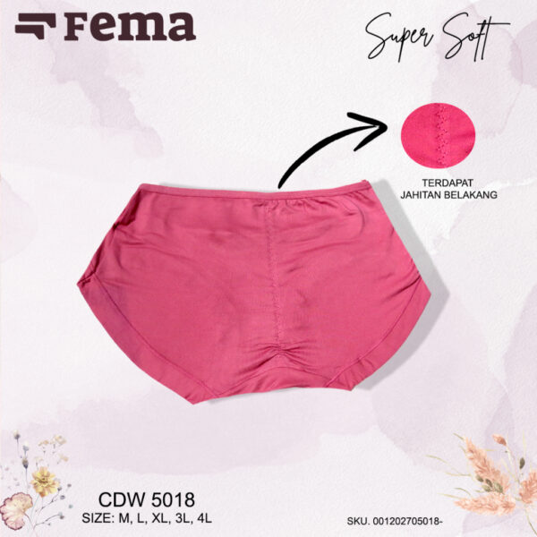FEMA Official Shop ECER 1 pcs Celana Dalam Wanita 5018 Hyget Highwaist JUMBO Big Size - Image 4