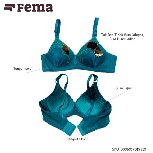 FEMA Official Shop Ecer 1 pcs Bh Bra 1931 Renda - Image 2