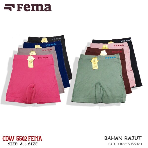 FEMA Official Shop CD Celana Dalam Wanita Korser Rajut Highwaist 5502/5501/5503 - Image 3