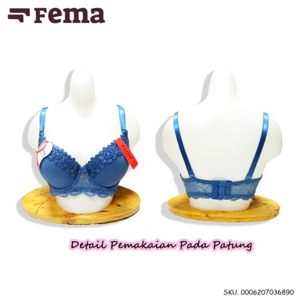 FEMA Official Shop Ecer 1 pcs BH Bra 3689 Renda Brokat Hak 3 - Image 4
