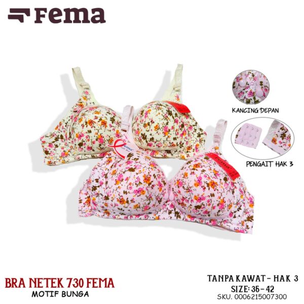 FEMA Official Shop Ecer 1 pcs Bh Maternity Bra Menyusui Netek 730/3331 Bunga - Image 4