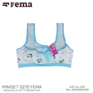 FEMA Official Shop Ecer 1 Pcs Miniset 0270/218-1 Anak Busa Sablon Hello Kitty/Stitch