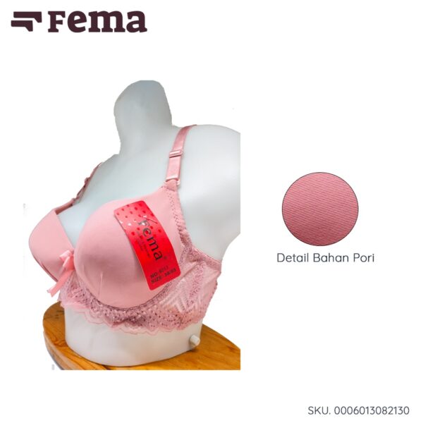FEMA Official Shop Ecer 1 pcs BH Bra 8213 Polos Renda Kawat - Image 5