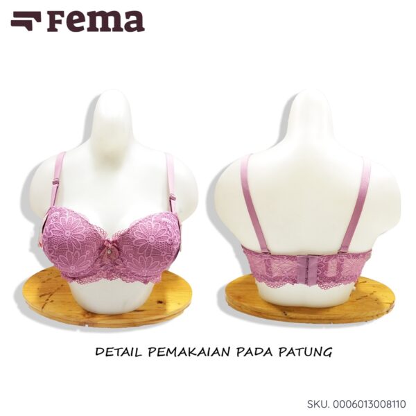 FEMA Official Shop Ecer 1 pcs BH Bra/ BRA SET 811 Premium Motif Brokat Bunga - Image 5