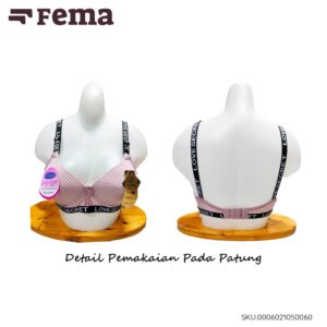 FEMA Official Shop Ecer 1 pcs Bh Bra 5006 Motif Kotak