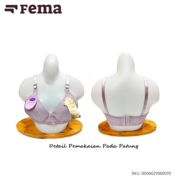 FEMA Official Shop Ecer 1 pcs Bh Bra 6007 Pori Renda - Gambar 2