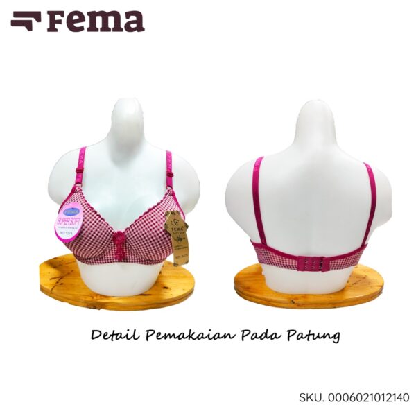 FEMA Official Shop Ecer 1 pcs Bh Bra 1214/7781 Kotak Tanpa Kawat - Image 2
