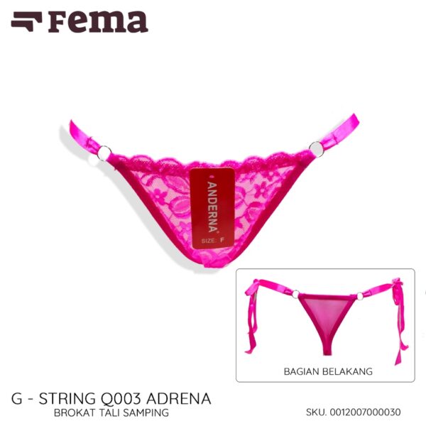 FEMA Official Shop Ecer 1 Pcs G-STRING Panties Bordir - Image 5