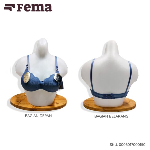 FEMA Official Shop Ecer 1 Pcs BH Bra 015/501 Bunga Embos - Image 2