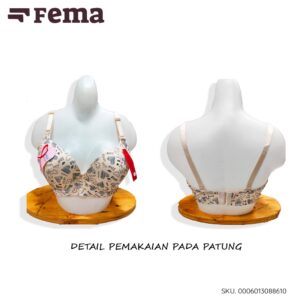 FEMA Official Shop Ecer 1 pcs Bh Bra 8861 Sablon Love