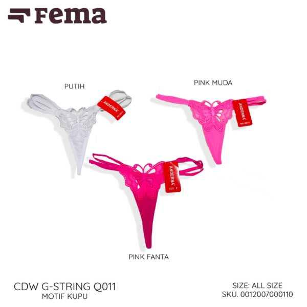 FEMA Official Shop Ecer 1 Pcs G-STRING Panties Bordir - Image 3