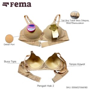 FEMA Official Shop Ecer 1 pcs Bh Bra 6618 Pori Pecah Telur