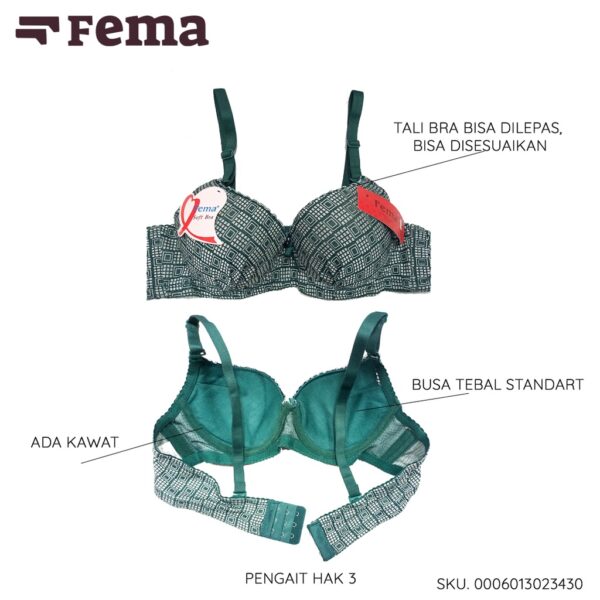 FEMA Official Shop Ecer 1 pcs BH Bra 2343 Kotak Kawat - Image 3
