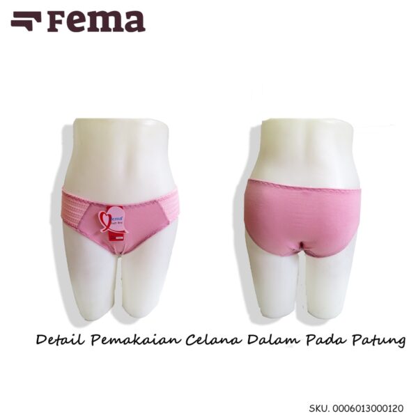 FEMA Official Shop Ecer 1 Pcs BH Bra Set 012/2033 Rajut Salur - Image 5