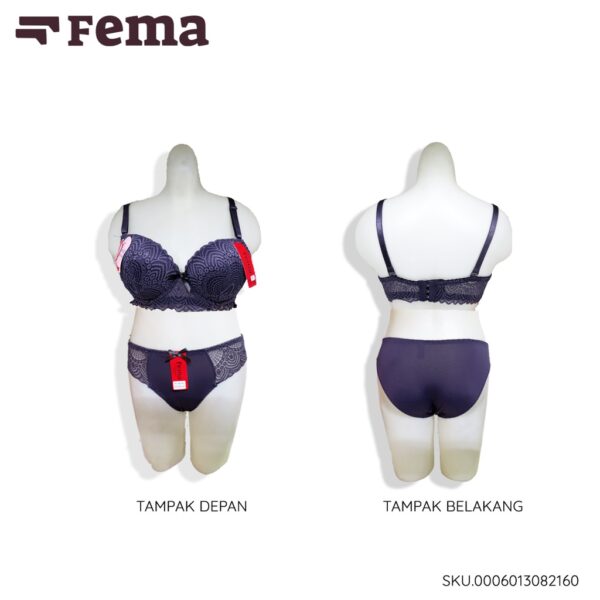 FEMA Official Shop Ecer 1 Pcs BH Bra Set 8216 Full Renda Brokat - Image 2