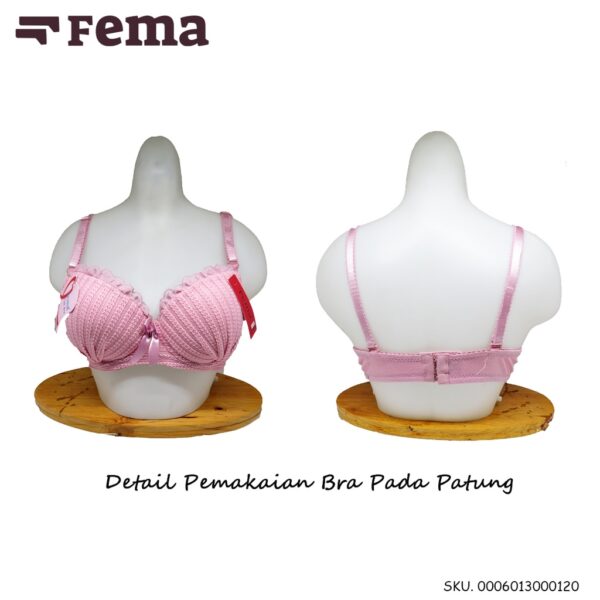 FEMA Official Shop Ecer 1 Pcs BH Bra Set 012/2033 Rajut Salur - Image 4