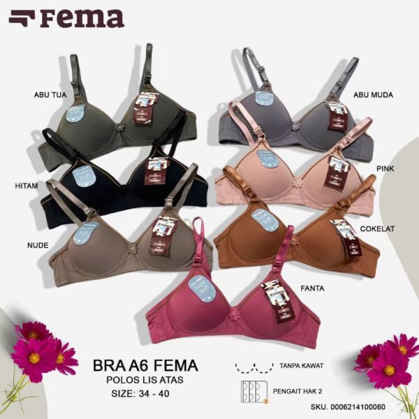 Bra A6 FEMA Polos Lis Atas