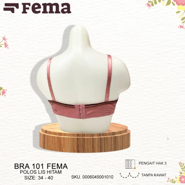 Bra A6 FEMA Polos Lis Atas Detail Belakang